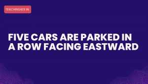 Five Cars Are Parked In A Row Facing Eastward