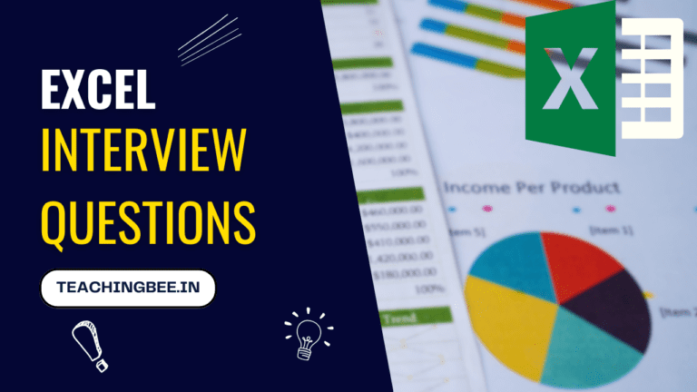 excel basics interview questions