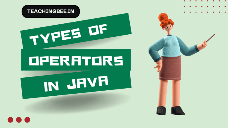 types of operators in java